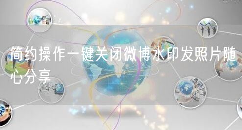 简约操作一键关闭微博水印发照片随心分享