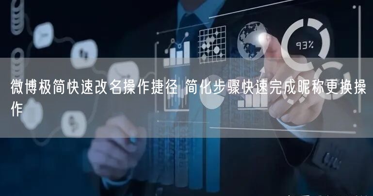微博极简快速改名操作捷径 简化步骤快速完成昵称更换操作