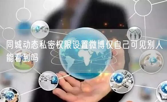 同城动态私密权限设置微博仅自己可见别人能看到吗