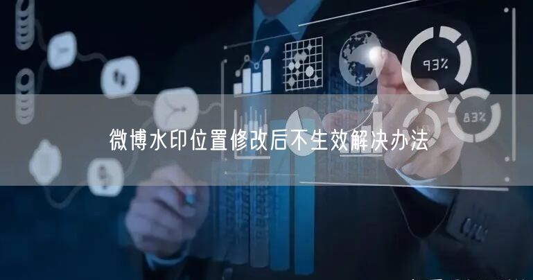 微博水印位置修改后不生效解决办法