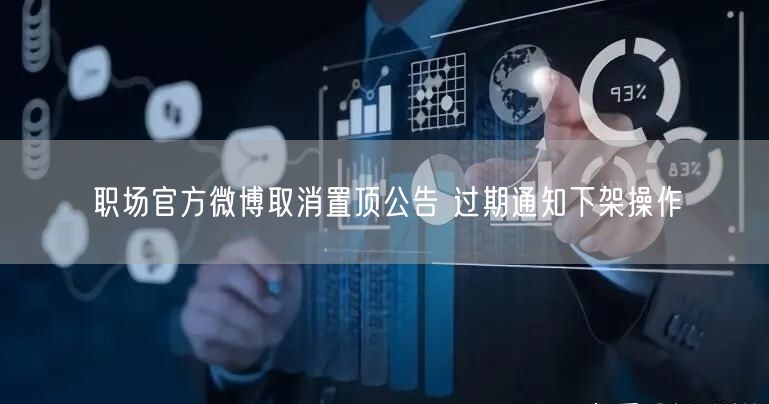 职场官方微博取消置顶公告 过期通知下架操作